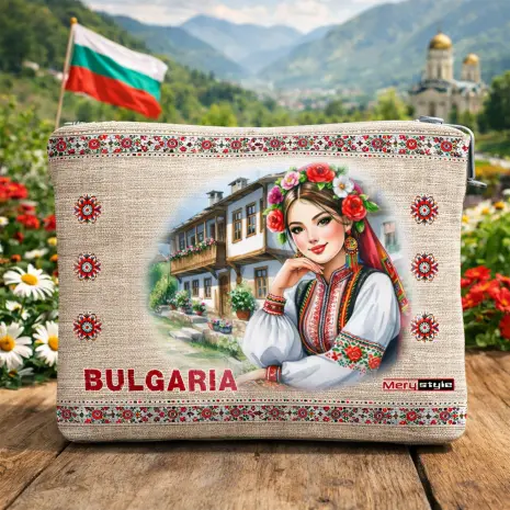 Несесер “Bulgaria” – стилен и практичен аксесоар с български мотиви - 5464