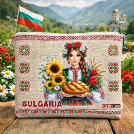 Несесер “Bulgaria” – стилен и практичен аксесоар с български мотиви - 5465