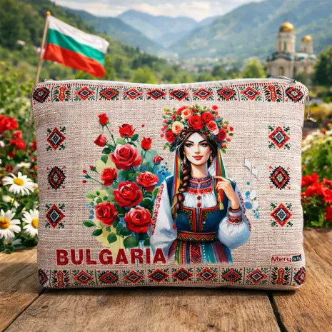 Несесер “Bulgaria” – стилен и практичен аксесоар с български мотиви - 5467